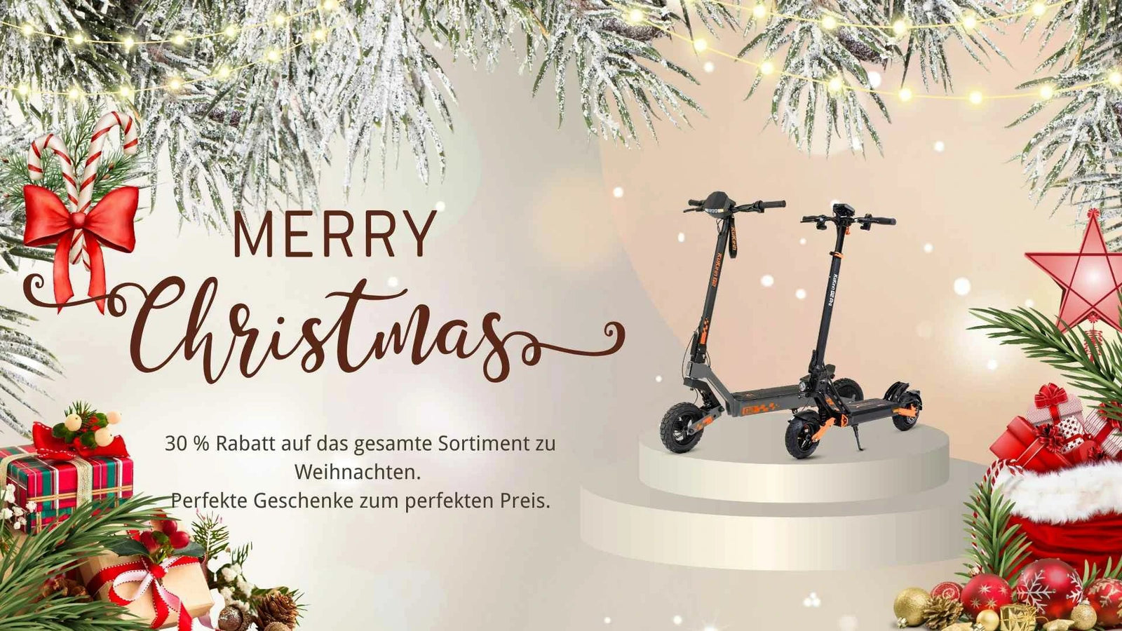 Unwrap the Ultimate Ride: Christmas Deals on KuKirin E-Scooters!